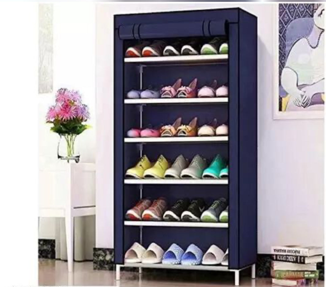 6 Layer Shoe Rack With Cover