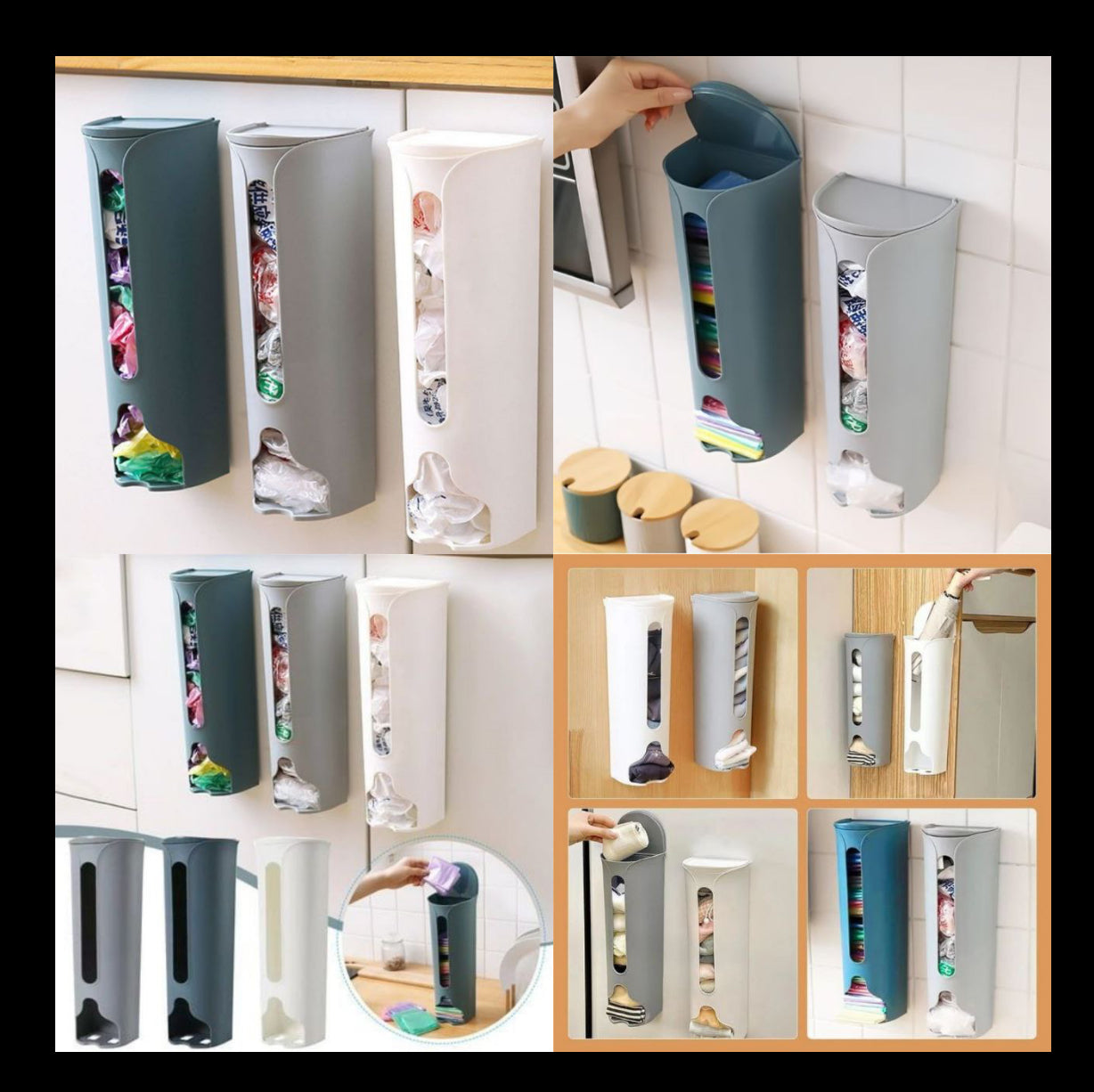 Wall Mounted Multipurpose Socks and Undergarments Organiser ( Set of 2 )