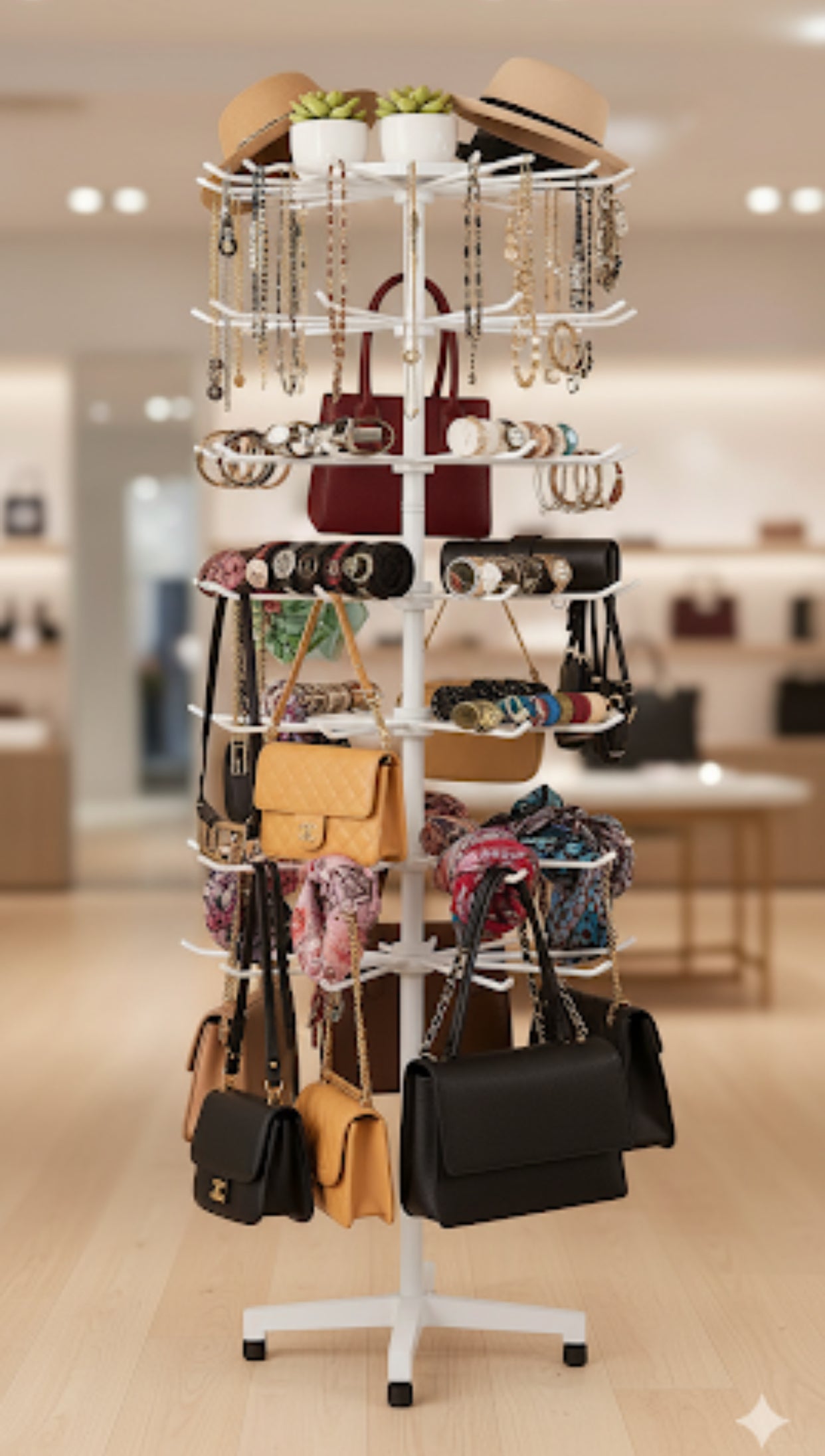 7 Layer Accessories Display Stand