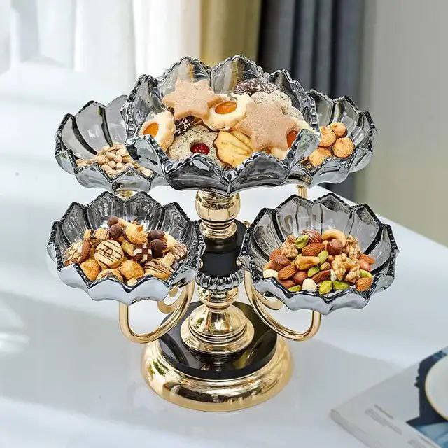 Luxury 5 Bowl Revolving Fruits & Dryfruit Tray