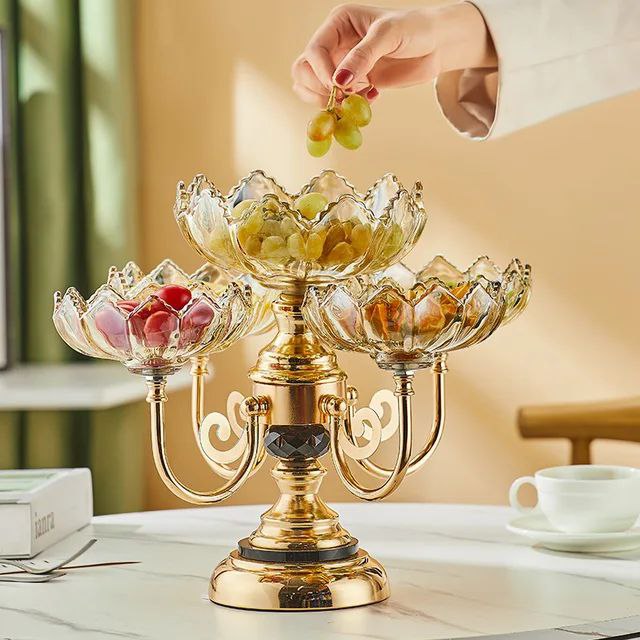 Luxury 5 Bowl Revolving Fruits & Dryfruit Tray